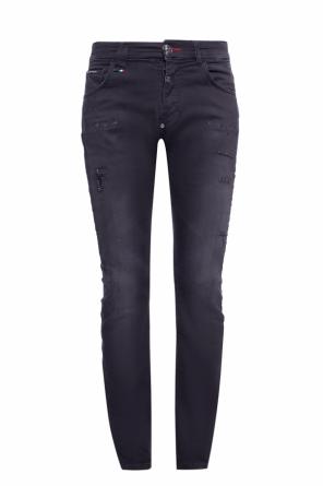 Jeansy 'all i want is you' z przetarciami, zdjęcie 1 Jeansy 'all i want is you' z przetarciami od Philipp Plein